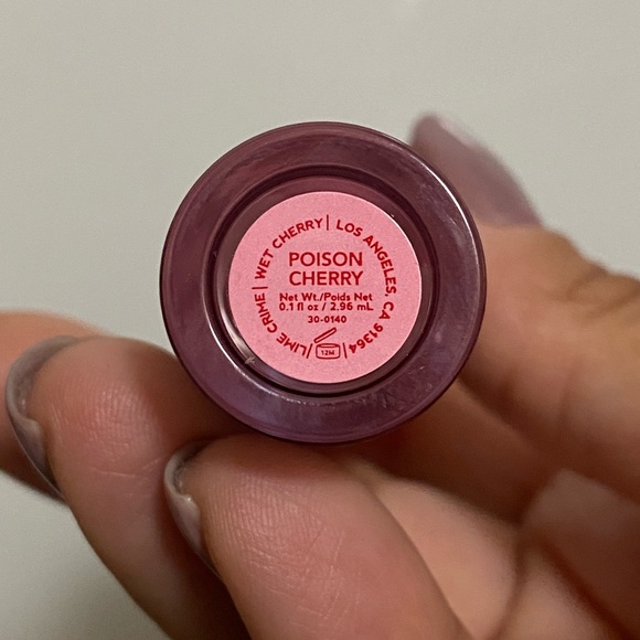 Lime Crime Wet Cherry Lip Gloss “Poison Cherry” - Picture 6 of 6